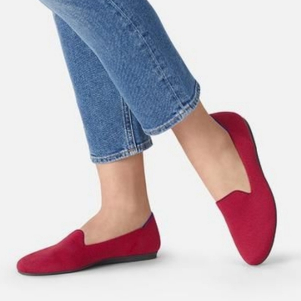Rothys The Loafer Red Flats Size 8